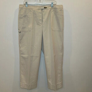 Lauren by Ralph Lauren women's 100% cotton wide leg pants